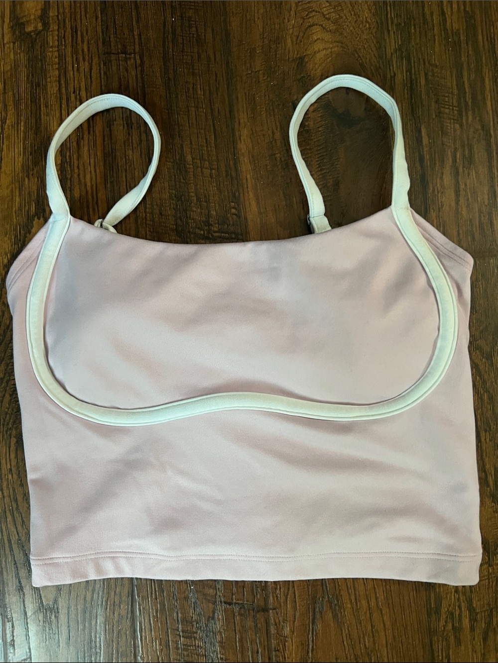 Gilly Hicks Recharge Light Pink Tank with White Trim